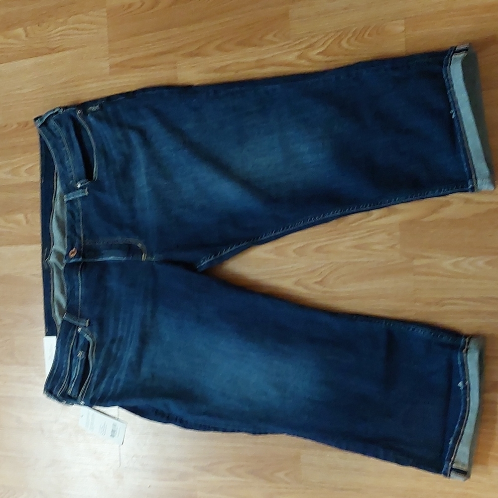 Suki, Silver, Capri, mid rise, curvy, jeans, size 24/L 22.5,